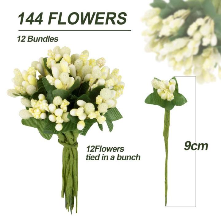 144 stuks , stofblaadjes om te knutselen, , kleine decoratie, bloemen, stofblad met bladeren, bloemenstempel, stoffen bloemen voor bruiloft, feest, uitnodiging, gastgeschenk, melkw