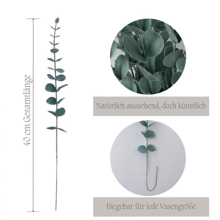 Eucalyptus decoratie 36 stuks, eucalyptus, eucalyptus, eucalyptus, eucalyptusplant, kunstmatige eucalyptus, eucalyptus-takken