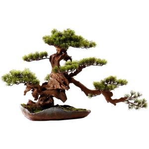 Künstlicher Bonsai-Baum Künstliche Bonsai-Welcome-Kiefer mit Keramiktöpfen, Simulation, Topfpflanze, DIY, dekorativer Bonsai, Schreibtisch-Display, gefälschte Baum-Topf-Ornamen