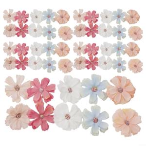 10 Stück Weihnachtsblumen-Weihnachtskränze, Weihnachtsbaum-Party-Dekoration, atemberaubende Blumendekorationen zum Schmücken von Weihnachtsbäumen (50 Stück)