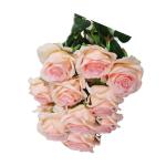 Realistische künstliche Rosensträuße für Küche, Garten, Hochzeit, Tafelaufsatz, Dekoration, 12 Stück