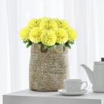 Kunsthortensia bloemen, 12 stuks, , chrysant, , herfstzijden bloemen, kunsthortensiabloemen voor bruiloftsdecoratie, woondecoratie,