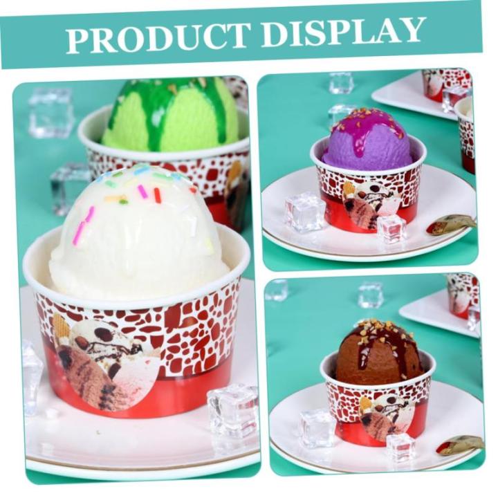 30 Stück Eiscreme Modell Gefälschte Eiscreme Kugeln Modell Eiscreme Kugeln Requisite Eiscreme Kugeln Schaufenster Requisite Gefälschte Desserts Lebensechte Eiscreme