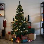 Kunstkerstboom, natuurgetrouw met 792 takpunten, incl. metalen standaard (spuitgietnaalden, 180 cm)