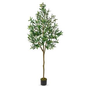 180 cm olijfboom kunstplant grote nep plastic planten in pot kunstboom als echt voor woondecoratie, kamerdecoratie, slaapkamerdecoratie