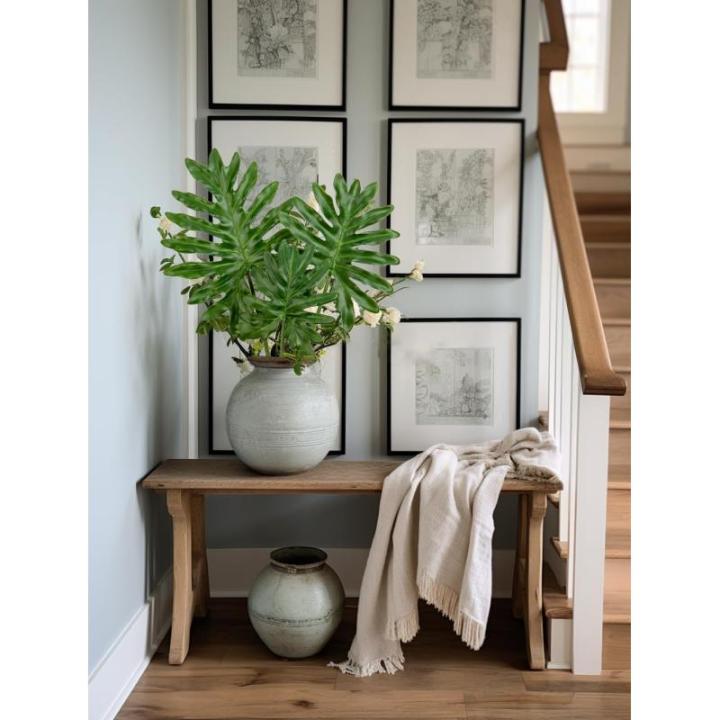 3 stuks grote kunstmatige monsterabladeren met lange steel voor vaas nep tropische planten plastic gespleten palmbladeren realistische Philodendron-bladeren voor thuis bruiloft fee