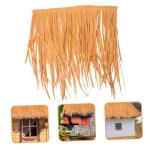 2 Stück Stroh Dekoration Rasen Dekor Simulierte Strohmatte Dekoratives Strohdach Strohdach Gartendekoration Lebensechte Stroh Simulation Stroh Ornament DIY Künstliches