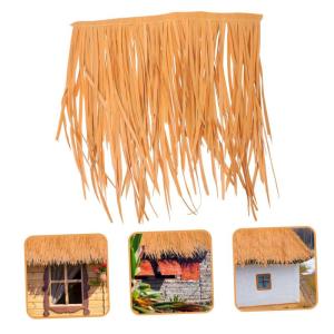 2 Stück Stroh Dekoration Rasen Dekor Simulierte Strohmatte Dekoratives Strohdach Strohdach Gartendekoration Lebensechte Stroh Simulation Stroh Ornament DIY Künstliches