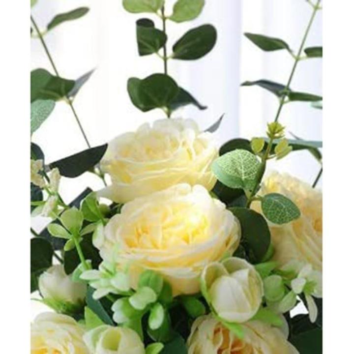 Kunstblumen Elegante künstliche Pfingstrosen aus Seide für Hochzeitssträuße und Tafelaufsätze – Tafelaufsatz-Arrangements für die Partydekoration für jeden Anlass