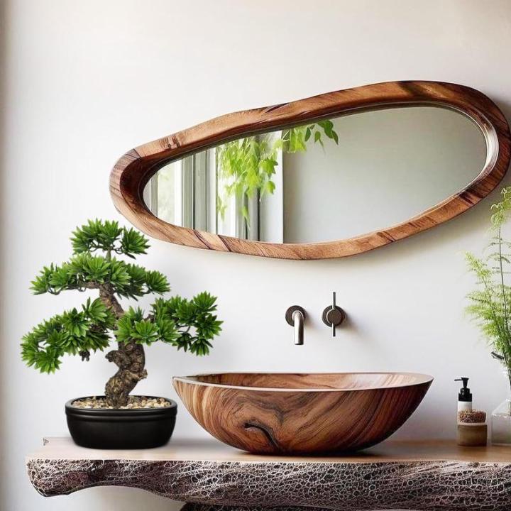 Kunstbonsai Natuurgetrouwe kunstplant als echte kunstmatige bonsaiboom met pot voor badkamer, kantoor, vensterbank, decoratie, hoogte 40 cm