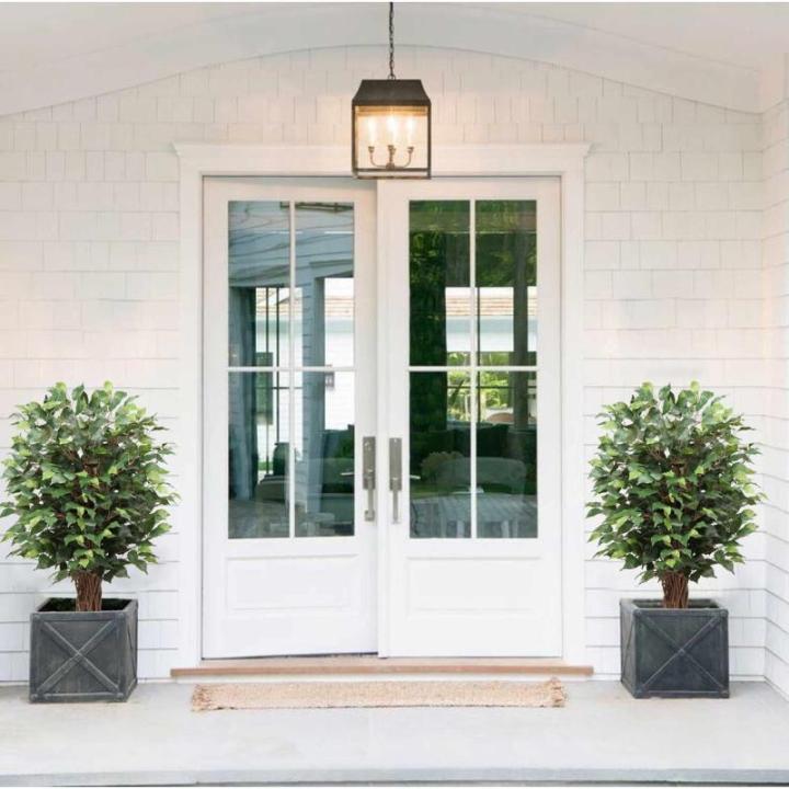 Ficus Benjamini , grote kunstboom, 91 cm hoog met 546 bladeren, ideaal voor eetkamer en entree en interieurdecoratie