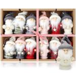 12x premium kerstboom kabouters - kerstboomversieringen - kabouterfiguur als boom en kerstversieringen - Zweeds-Scandinavische decoratieve trollen