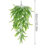 2 stuks 80 cm kunstmatige hangende planten nep klimop wijnstok nepvarens Perzische rotan nepplanten voor muur binnen buiten tuin bruiloft wanddecoratie (groen)