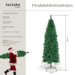 Künstlicher Weihnachtsbaum, naturgetreu, Weihnachtsbaum mit biegsamen Zweigen, voluminöses Nadelkleid, pflegeleicht, stabil, einfacher Aufbau, Tannenbaum künstlich als Weihnacht