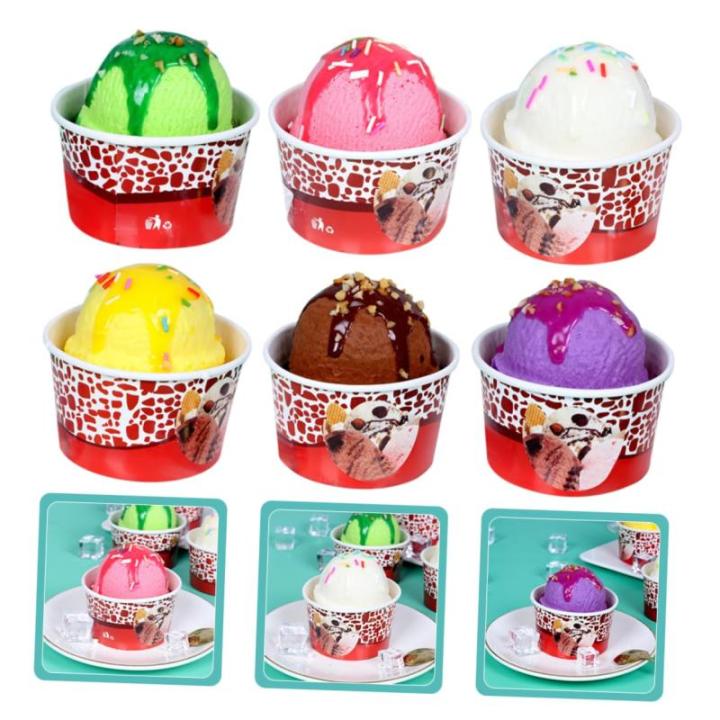24 Stück Eiscreme Modell Gefälschte Eiscreme Kugeln Simulierte Eiscreme Kugeln Eiscreme Kugeln Gefälschte Eiscreme Requisiten Simulation Eiscreme Kugeln Requisite Eiscreme