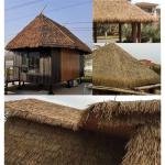 Simulation Thatch Tile Plastic Natural Wild Fake Straw Artificial Fake Thatch Straw Dekoration Bauernhaus Traufe Stroh Pe Flame Retardant Plastic (Farbe: Farbe 1,Größe: 0,5 x 2 m