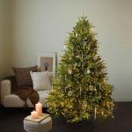 Künstlicher Weihnachtsbaum aus Aspen-Tanne mit Metallständer, voller Weihnachtsbaum, Weihnachts-Weihnachtsbaum für Zuhause, Büro, Party, Innendekoration, saisonale Innendekorat