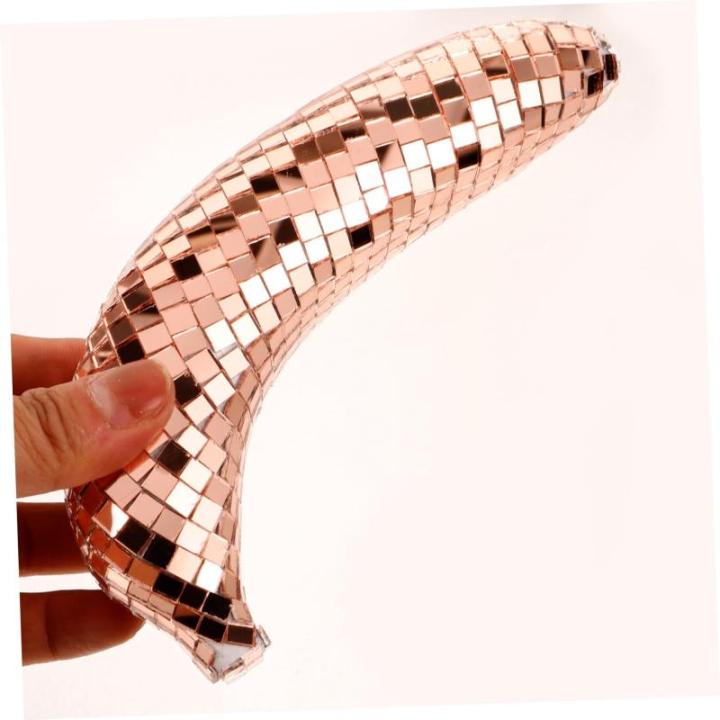 5st Bananenornamente Dekoration Mir Statue Tischschmuck Aus Obst Dekorative Früchte Bananenmodell Bananen-artware Für Disco-Party Home Obstfigur Disco-fruchtmodell Obstdekor Scha