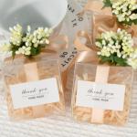 144 stuks , stofblaadjes om te knutselen, , kleine decoratie, bloemen, stofblad met bladeren, bloemenstempel, stoffen bloemen voor bruiloft, feest, uitnodiging, gastgeschenk, melkw