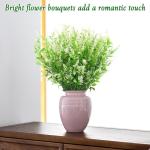 Kunstplanten, bloemen, in pot, net echt uv-bestendig, 10 bundels , , balkonplanten, struiken, decoratie, kunstbloem, lavendel voor tafel, huis, tuin, decoratie