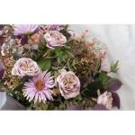 Kunstblumen Künstliche Blumen mit Glasvase, künstliche Pflanzen für den Innenbereich, künstliche Blumenarrangements, Seidenblumen für den Hausgarten, Terrassendekoration für 