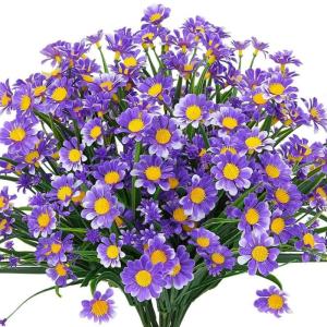 Künstliche Blumen Gänseblümchen UV-beständig Farbecht Kunststoff Pflanze für Home Decor