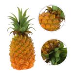3St simulierte Ananas-Ornamente Ananas Pflanzer Ananas-Modell Ananas Attrappe für Schaufenster Kunst Ananas für Hausdekoration Wassertisch Spielzeug Modell mit künstlicher Anana