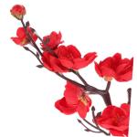 2st Simulation Pflaumenblüte Rosenstrauß Blumenvase Dekoration Einmachgläser Künstlicher Blumenstrauss Blumenstrauß Vasenfüllungsdekore Künstliche Pflaumenblüten-Picks Rot 
