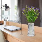 12 bundels voor buiten, kunststruiken, decoratie, UV-bestendig, balkonplanten, struiken, plastic bloemenboeket voor het ophangen van plantenbakken, veranda, vaas, tuin