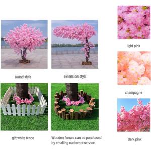 Kunstmatige Kersenbloesem Bomen Kunstmatige kersenbloesem bloemen boom, zijde nep kersenbloesem boom, faux mager perzik bloemen boom voor slaapkamer kantoor bruiloft huis decoratie