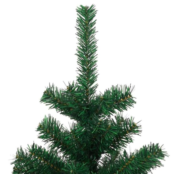 Spiral-Weihnachtsbaum mit Beleuchtung und Topf Grün 120 cm Christbaum Dekobaum Kunstbaum mit Ständer Tannenbaum Weihnachten Künstlicher Weihnachtsbaum für Weihnachtsdeko