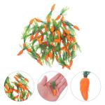 1 Satz Simulierte Karotte Karotten Kuchendeko Karottenkuchen-Dekoration Glitzernde, Funkelnde Karotten Kaninchen Karotten Gemüse Heimdekorationen Gemüse-Foto-Requisite Plastik 60