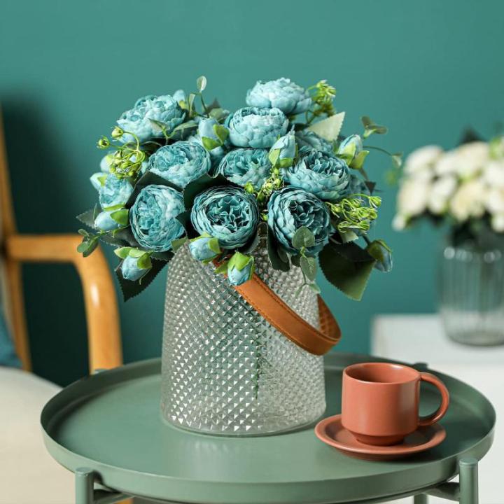 4 Boeketten Kunstmatige Peony Zijde Bloemen