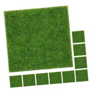 10St künstliches Moos Simulation Moosmatte gefälschter grüner Rasenteppich kunstrasenmatte kunstrasenteppich gefälschte Grasmatten dekoratives künstliches grünes Moos PVC Gre