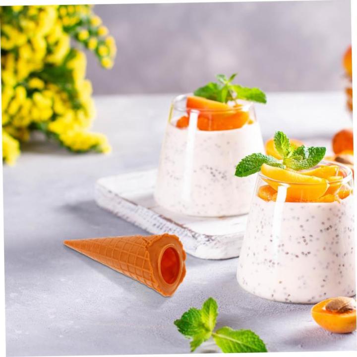 2st Knuspriger Realistische Eistüte Displayzubehör Für Dessertläden Modell Einer Eistüte Eistüte-modellierfigur Display-Requisite Künstliche Eiswaffel Kleine Eistüte PVC