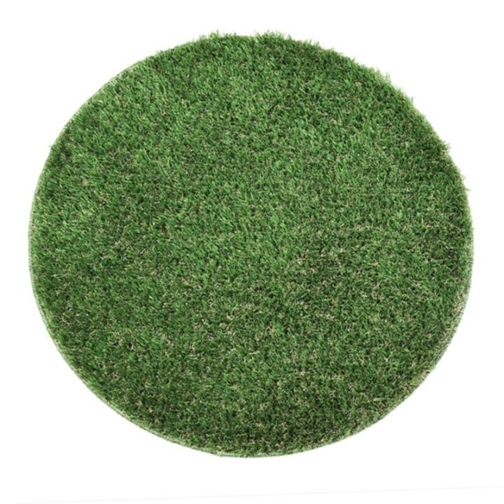 Schachtdeckel Dekoration Rasen Balkongrasteppich Tischmatte Gras Tischsets Runde Grastischdecke Bankett-grasmatte Simulierte Gras-tischmatte Plastik Gefälschte Strohmatte