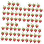 4 Sätze Simulierte Erdbeere Künstliche Fruchtdekoration Künstliche Früchte Gefälschte Erdbeeren Für Künstliches Backen Miniaturfrüchte Erdbeerdekorationen 18 Stück * 4