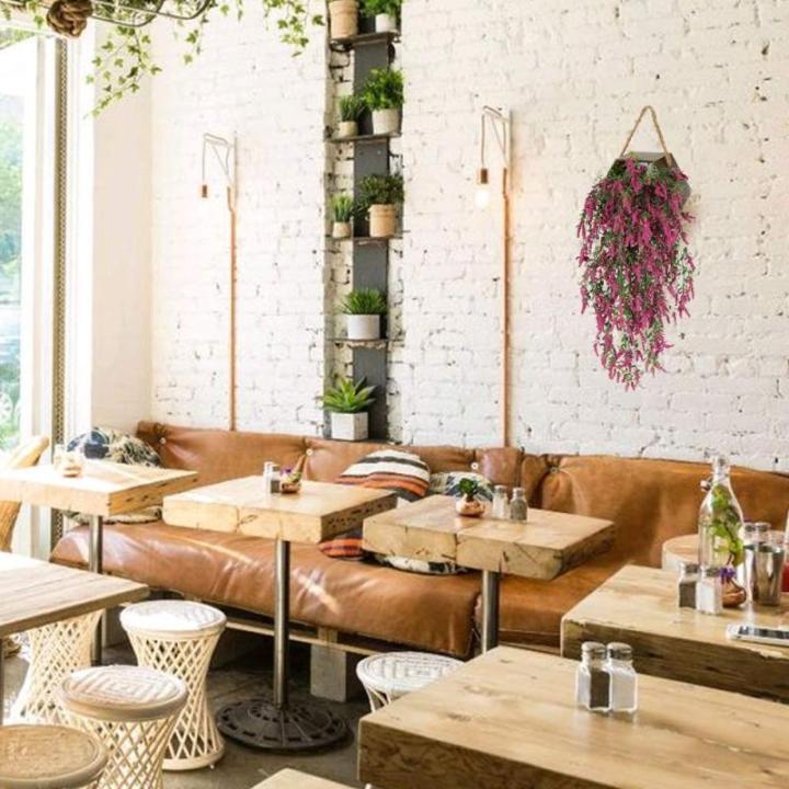 Kunstlavendel, , paarse , voor bruiloft, muur binnen en buiten, hangende plantenbak, balkon, hek, rooster