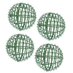 4 Stück Grasballständer Formschnitt-Kugelrahmenhalter grünes Kugelrahmengestell gartenaccessoires pflanzentopf Blumentöpfe Kugelkäfig für künstliche Pflanzen Blumenregalhalt