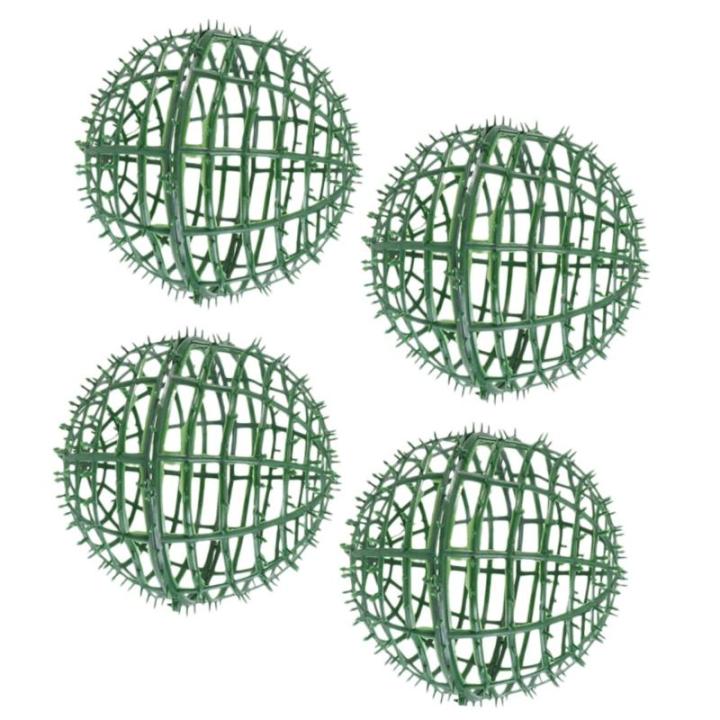 4 Stück Grasballständer Formschnitt-Kugelrahmenhalter grünes Kugelrahmengestell gartenaccessoires pflanzentopf Blumentöpfe Kugelkäfig für künstliche Pflanzen Blumenregalhalt