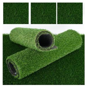 Realistischer Deluxe-Kunstrasen-Teppich, für drinnen und draußen, Dekoration, 20 mm dick, Kunstrasen, synthetischer Teppich, Drainagelöcher, 2 x 1 m, 2 x 0,5 m