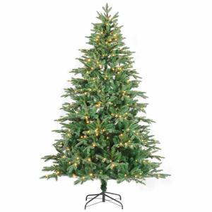 Künstlicher Weihnachtsbaum aus Aspen-Tanne mit Metallständer, voller Weihnachtsbaum, Weihnachts-Weihnachtsbaum für Zuhause, Büro, Party, Innendekoration, saisonale Innendekorat