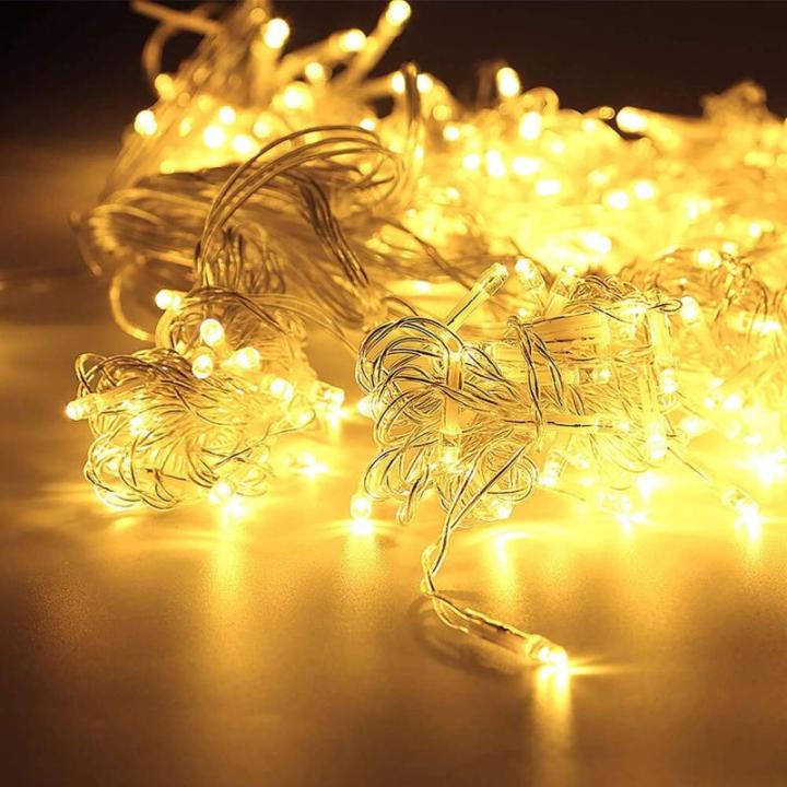 Decoratieve Lichtsnoer 200 LED 25m Lichtslinger binnen en buiten Warm wit 8 verlichtingsmodi Variabele intensiteit met EU-stekker IP44 Waterdicht voor feest, feest, bruiloft, Kerst
