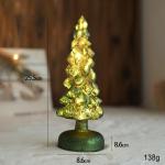 Glas Künstlicher Weihnachtsbaum Mit Beleuchtung Weihnachtsdeko Klein Christmas Tree With LED Lights Tischdekoration Nachtlicht Christbaum Künstlich Weihnachtsbaum (H)