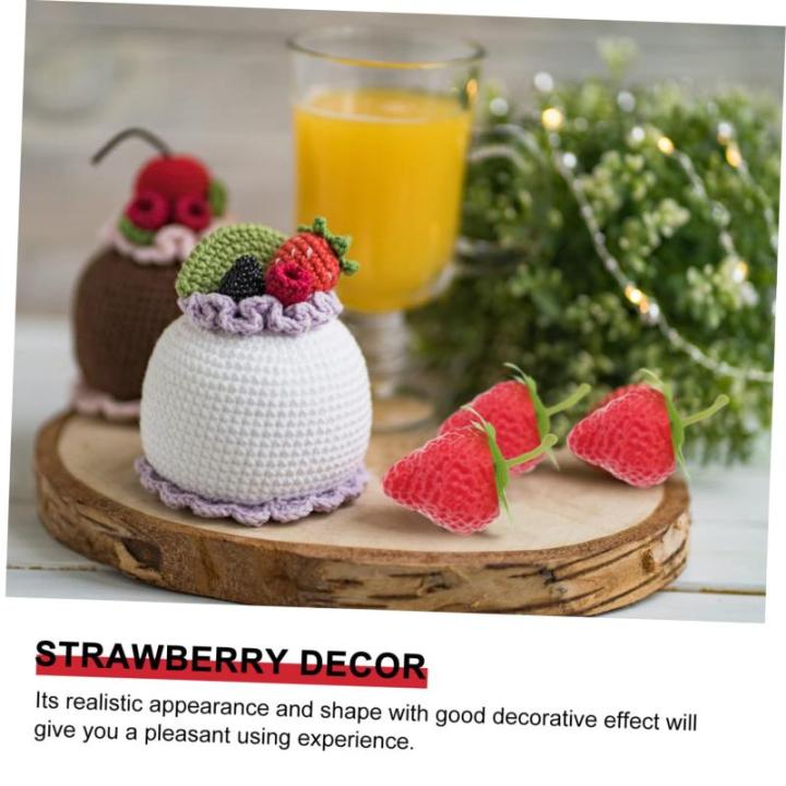 5 Sätze Simulierte Erdbeeren Künstliche Früchte Erdbeeren Küchendekoration Falsche Früchte Künstliche Erdbeeren Künstliche Erdbeeren Mini Spielzeug 18 Stück * 5