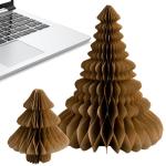 Waben Weihnachtsschmuck, 2 STÜCKE Desktop Weihnachtsbaum Ornament, Weihnachtsbaum-Dekoration Mit Mehrschichtiger Textur Für Weihnachtsfoto-Requisiten, Partydekoration