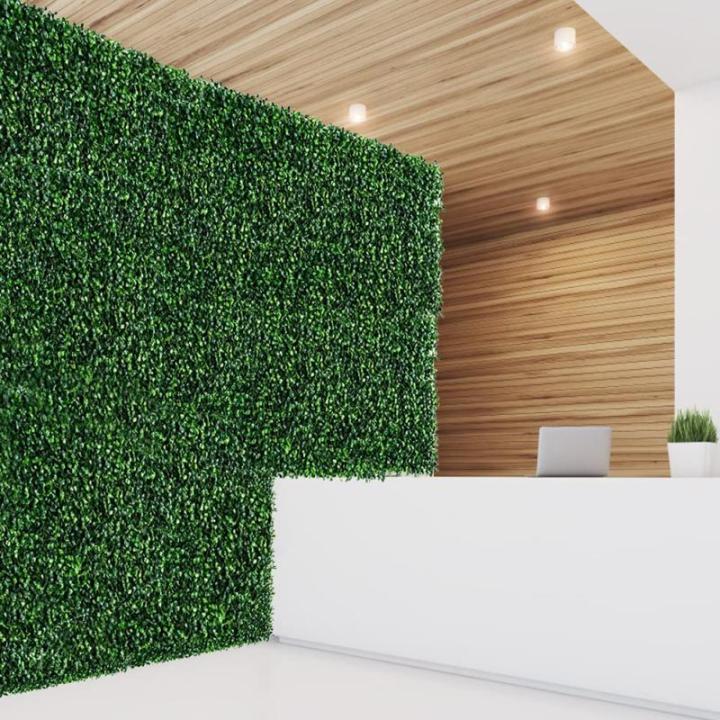 Kunstgras, plantenpanelen, heg, kunstmatige tuin, grasmat, gazon, gras, planten, muurhek, landschapsdecoratie, gras, tapijt, vloermat voor binnen, buiten, tuin, terras, balkon (40 