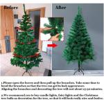 Pvc-kunstkerstboom, 120 cm, 180 takken, natuurgetrouw, kerstdecoratie, kerst, snel op te zetten, klapsysteem, moeilijk ontvlambaar en standaard, groen