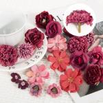 , 20 stuks, , mini-bloemkoppen voor bruiloft, thuis, knutselen, scrapbooking, decoratie (E)