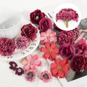 , 20 stuks, , mini-bloemkoppen voor bruiloft, thuis, knutselen, scrapbooking, decoratie (E)